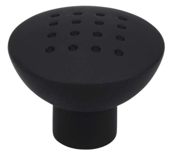 Afbeeldingen van Siro Meubelknop kunststof - L 34mm/H 27mm/B 34mm zwart 