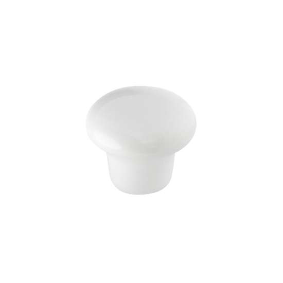 Afbeeldingen van Siro Meubelknop keramisch - L 26mm/H 23mm/B 26mm wit 