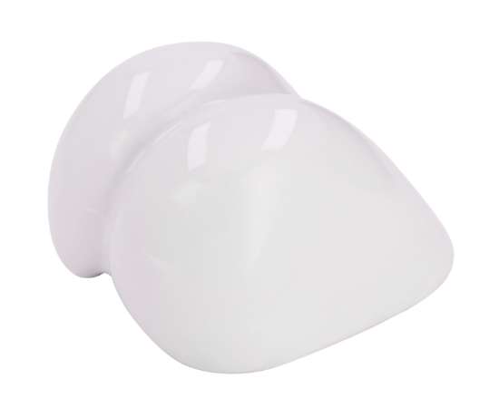 Afbeeldingen van Siro Meubelknop keramisch - L 56mm/H 34mm/B 47mm wit 