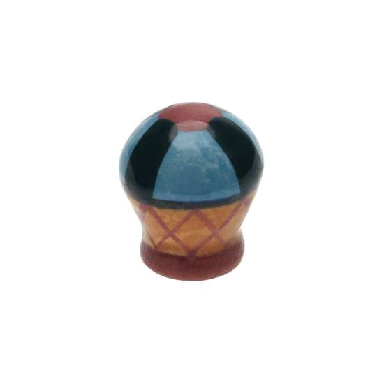 Afbeeldingen van Siro Meubelknop keramisch - L 29mm/H 33mm/B 29mm veelkleurig 