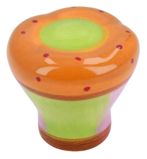 Afbeeldingen van Siro Meubelknop keramisch - L 35mm/H 32mm/B 35mm veelkleurig 