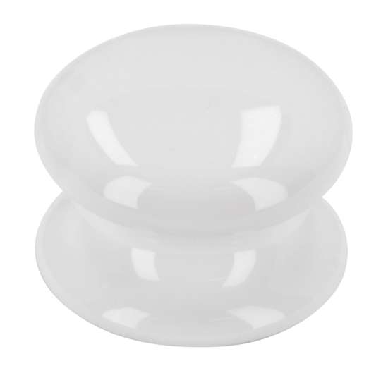 Afbeeldingen van Siro Meubelknop keramisch - L 39mm/H 27mm/B 39mm wit 
