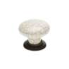 Afbeeldingen van Siro Meubelknop keramisch - L 34mm/H 28mm/B 34mm beige/antiek messing 