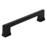 Afbeeldingen van Siro meubelgreep metaal - boorafstand 128mm L148mm/B14mm/H30mm - mat zwart