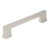 Afbeeldingen van Siro meubelgreep metaal - boorafstand 128mm L148mm/B14mm/H30mm - mat zilver