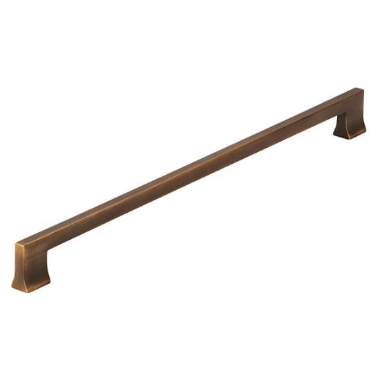 Afbeeldingen van Siro meubelgreep metaal - boorafstand 320mm L340mm/B14mm/H30mm - messing antiek goud