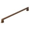 Afbeeldingen van Siro meubelgreep metaal - boorafstand 320mm L340mm/B14mm/H30mm - messing antiek goud