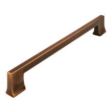 Afbeeldingen van Siro meubelgreep metaal - boorafstand 192 L 212mm / B 14mm H 30mm - antiek brons