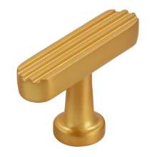 Afbeeldingen van Siro meubelknop metaal - 48x15x29mm - mat goud