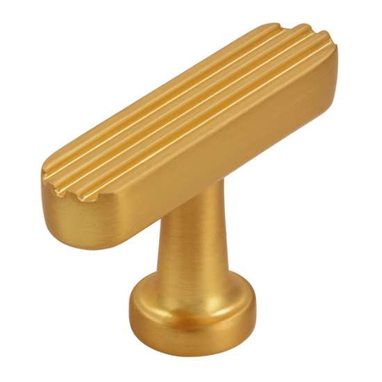 Afbeeldingen van Siro meubelknop metaal - 48x15x29mm - mat goud
