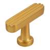 Afbeeldingen van Siro meubelknop metaal - 48x15x29mm - mat goud