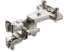 Afbeeldingen van Hettich Basisscharnier Selekta Pro 2000 tweelingscharnier,  180 °, opdek 6,5 mm, met spreidpluggen, vernikkeld