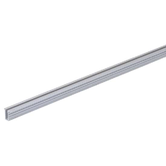 Afbeeldingen van Hettich Loop- en geleidingsprofiel SlideLine 56, 3000 mm, zilver geëloxeerd