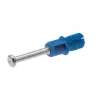 Afbeeldingen van Hettich Snelmontage verbindingsbout Rapid S DU 325, 30 mm, verzinkt, blauw