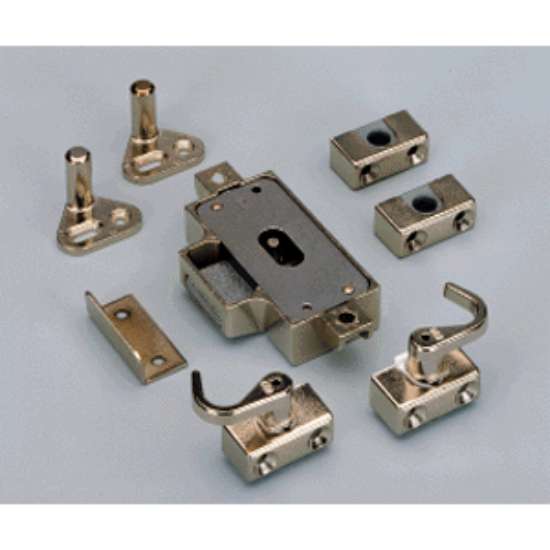 Afbeeldingen van Hettich Set draaistangslot, D 25,  voor schroefbevestiging, links
