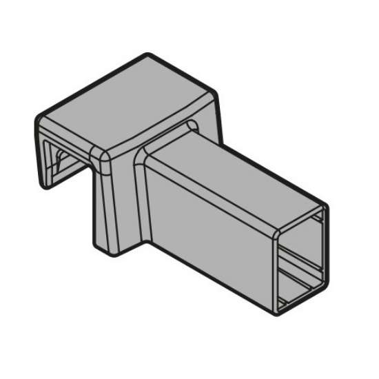 Afbeeldingen van Blum Dwarsrelinghouder Legrabox pure - polarzilver ZC7U10E0