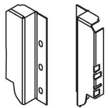 Afbeeldingen van Blum Rugwandhouder B - L+R voor houten rugwand Tandembox Antaro - zijdewit Z30B000S.04HO-RW