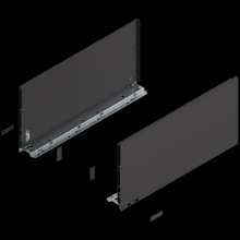 Afbeeldingen van Blum zijwanden Legrabox - nominale lengte 400 hoogte F - carbon zwart 770F4002S