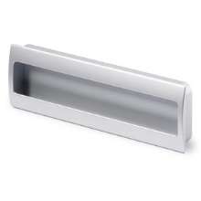 Afbeeldingen van Hettich greep om in te laten Misnia, boorafstand 160, L 180 mm, B 54 mm, H 18,5 mm, Aluminiumkleurig