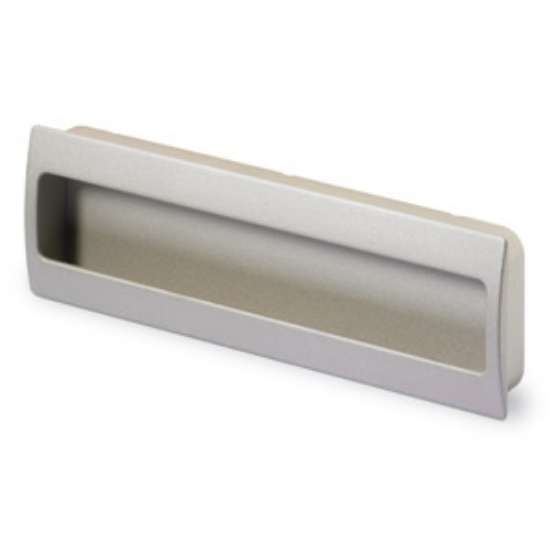 Afbeeldingen van Hettich greep om in te laten Misnia, boorafstand 160, L 180 mm, B 54 mm, H 18,5 mm, Vernikkeld mat finish