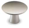 Afbeeldingen van Hettich Knop Issa, H 27 mm, ø 40 mm, roestvrij staal finish geborsteld