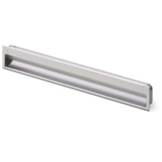Afbeeldingen van Hettich greep om in te laten Spira, L 2000 mm, B 43 mm, H 17,5 mm, Aluminium geëloxeerd