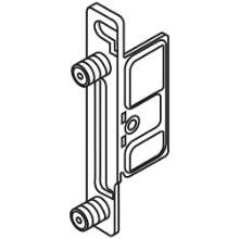 Afbeeldingen van Blum staalbox front+drev links - om te drevelen - vernikkeld ZSF.1800
