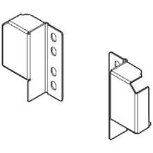 Afbeeldingen van Blum RelinghouderSET voor - Tandembox plus/antaro R+L - zijdewit ZRR.5200