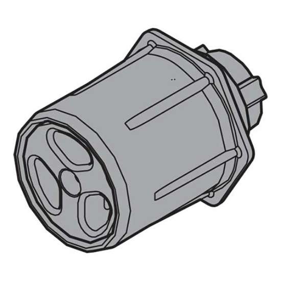 Afbeeldingen van Blum veerdemper Servo-Drive - verstelbaar 10mm voor binnenladen Tandem - Ral 7037 donkergrijs 9932000