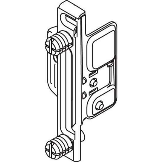 Afbeeldingen van Blum staalbox front links - Expando clipversie - vernikkeld ZSF.130E