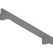 Afbeeldingen van Blum Opname achteraan voor - draagprofiel voor SERVO-DRIVE - R7037 donkergrijs Z10D3001.01TPR-A