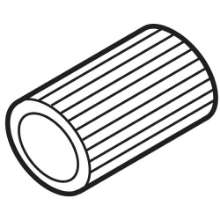 Afbeeldingen van Blum Front-hulpstuk om te - schroeven voor INSERTA-reling - R7037 donkergrijs ZRF.2100