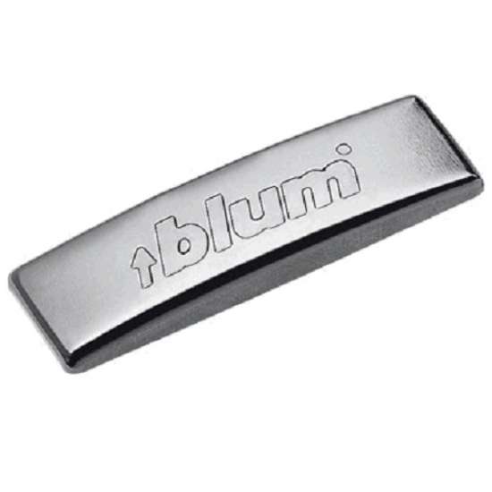 Afbeeldingen van Blum Afdekkap scharnier, rond - **BLUM** ingedrukt,vr.100°,110°en 120° met - rechte arm 70.1503.BPABD