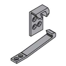 Afbeeldingen van Blum Uittrekvergrendeling Tandem - type 55x/56xH - wit 2955600