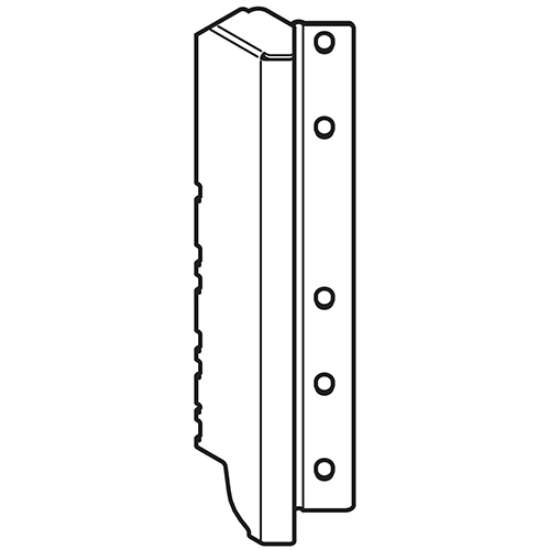Afbeeldingen van Blum Rugwandhouder - Links onder 45° voor hoekkast hoog links voor Tandembox - grijs metallic Z30D000S.45ECKR