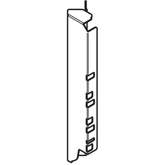 Afbeeldingen van Blum Rugwandhouder - Rechts onder 45° voor hoekkast hoog voor Tandembox - grijs metallic Z30D000S.45ECKR