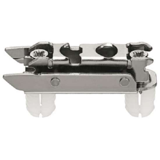 Afbeeldingen van Blum CLIP montageplaat - maat A=20, 3mm verdikt Expando 10 - vernikkeld 177H3130E10DUEPL