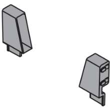 Afbeeldingen van Blum Staalrugwandopname - voor lage rugwandhouder Tandembox - links en rechts Z30N0002.6ZAD