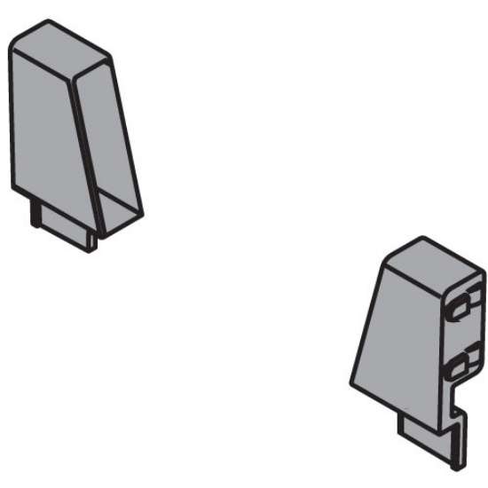 Afbeeldingen van Blum Staalrugwandopname - voor lage rugwandhouder Tandembox - links en rechts Z30N0002.6ZAD