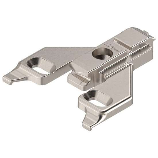 Afbeeldingen van Blum CLIP hoogte reglbare kruisplaat - voor houtschroeven *0,0 mm verdikt kadercon. - vernikkeld 175L6600.22MPL