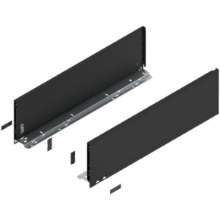 Afbeeldingen van Blum zijwanden Legrabox - nominale lengte 600mm hoogte C - carbon zwart 770C6002S