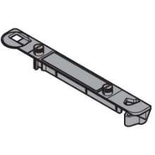 Afbeeldingen van Blum profielhouder Servo-Drive - tolerante opname boven voor draagprofiel - Ral 7037 donkergrijs Z10D01E2.01TPR-A