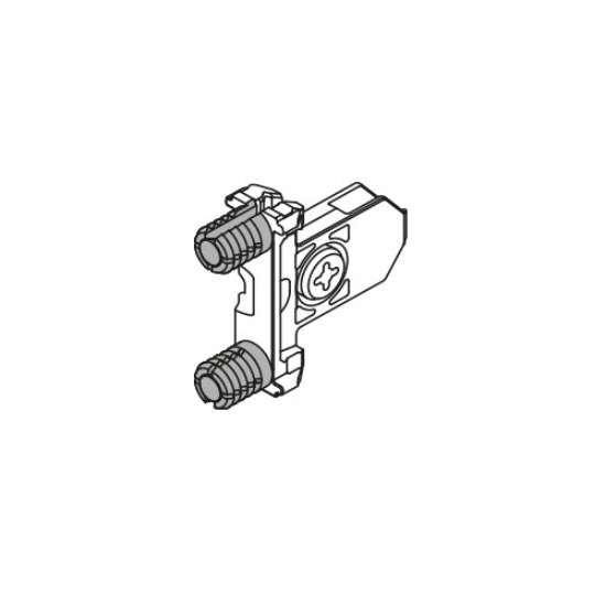 Afbeeldingen van Blum frontbevestiging- Inserta symmetrisch,voor 305 en 35x - blank ZSF.39A2