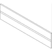 Afbeeldingen van Blum Dwarsverdeling - zonder houders C=300mm - grijs metallic Z40L177S