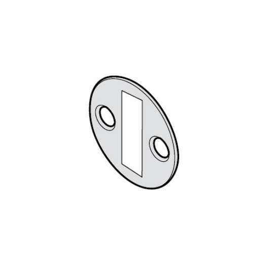 Afbeeldingen van Blum tegenplaat Servo-Drive Flex - zelfklevend + schroefbaar - vernikkeld Z10C5004