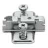 Afbeeldingen van Blum Clip montageplaat - D.3 euro systeemschroeven - vernikkeld 173L8130