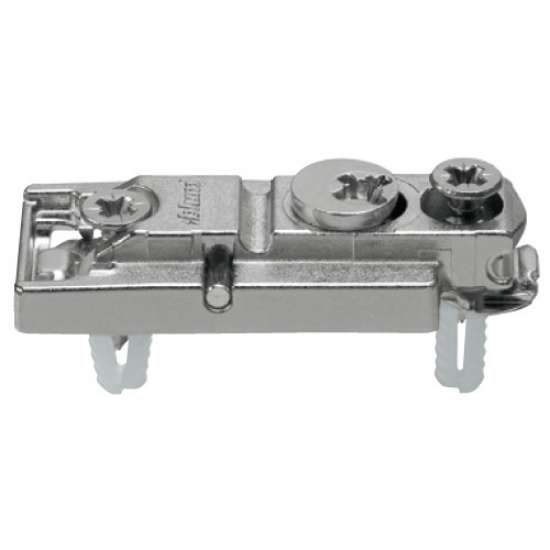 Afbeeldingen van Blum montageplaat Clip - dikte 0mm - expando met voorgemonteerde systeemschroef vernikkeld 177H5400E