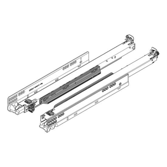 Afbeeldingen van Blum geleiders Movento - nominale lengte 750 Tip-on - 60kg 766H7500T