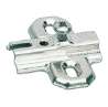 Afbeeldingen van Hettich Kruismontageplaat met hoogteverstelling m.b.v. slobgat, Rijboring 37 x 32 mm, voor schroefbevestiging, dikte 0,0 mm