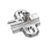 Afbeeldingen van Hettich Kruismontageplaat met hoogteverstelling m.b.v. slobgat, Rijboring 37 x 32 mm, voor schroefbevestiging, dikte 0,0 mm